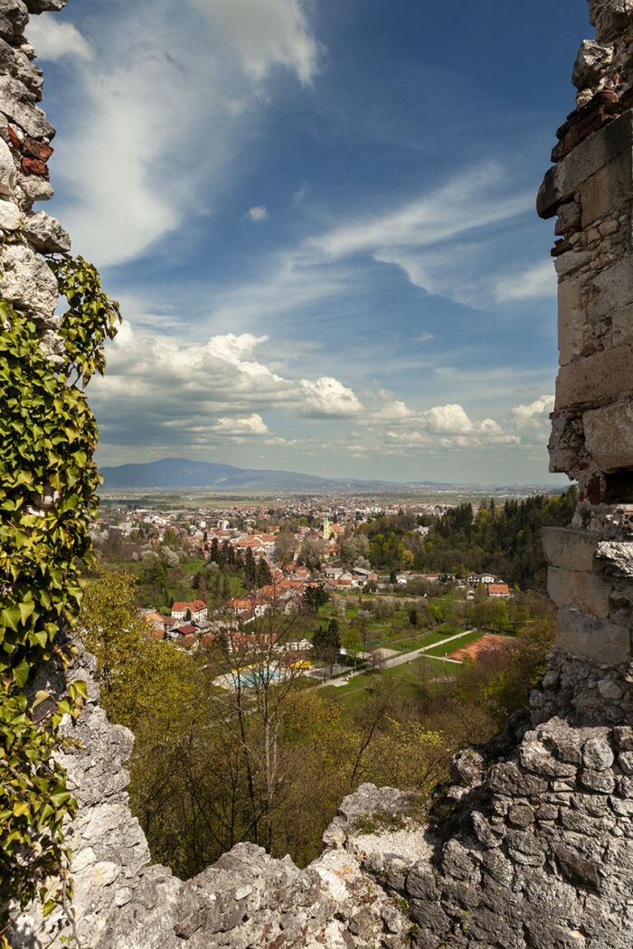 Ruins of an old castle in Croatia.