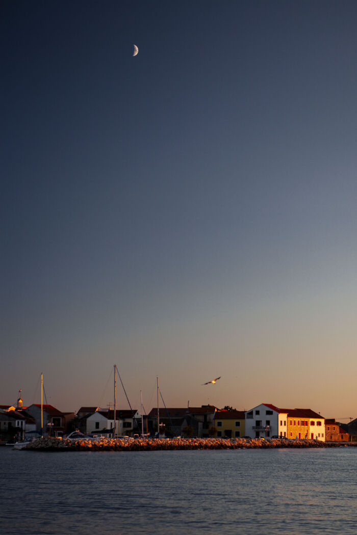 It was a tranquil evening on the Croatian coast along the Adriatic Sea