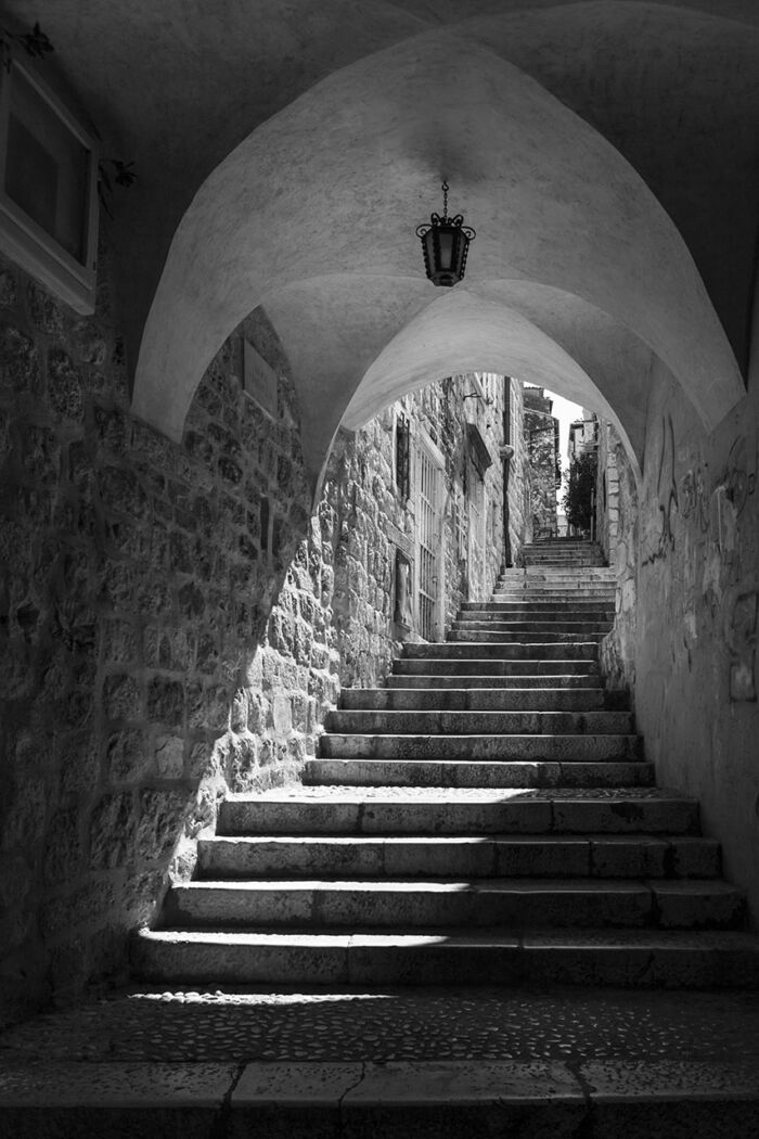 An ancient stairway in a hidden corner of Croatia