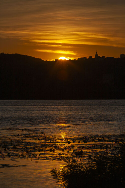 Eternal Sunset Over the Dnipro River: A Captivating Art Print for Your Interior