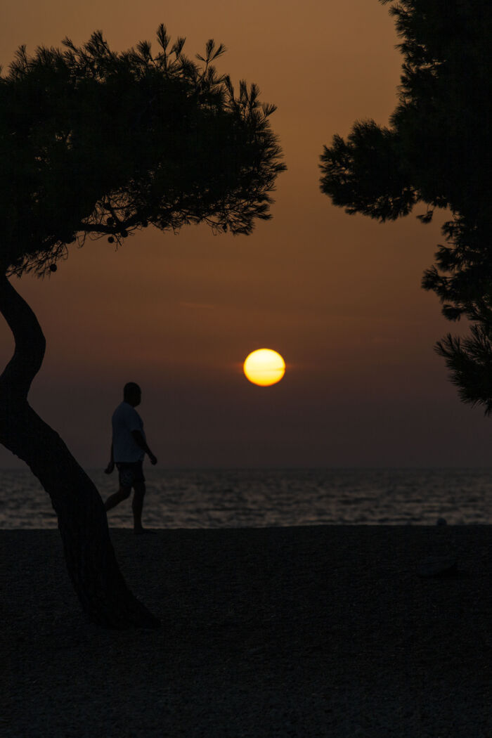 Adriatic Twilight: A Croatian Sunset's Embrace