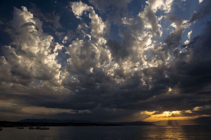 Majestic Skies Over Malinska: Capturing the Drama of the Adriatic at Sunset