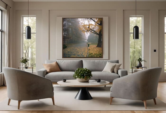 Embrace Autumn’s Enchantment: A Timeless Film Photograph for Your Interior