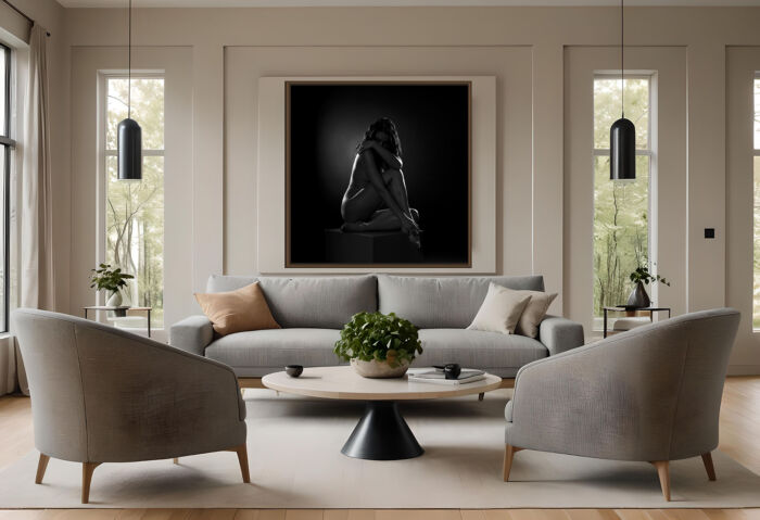 Elegant Black and White Nude Art Prints: A Sensual Masterpiece to Transform Your Interior