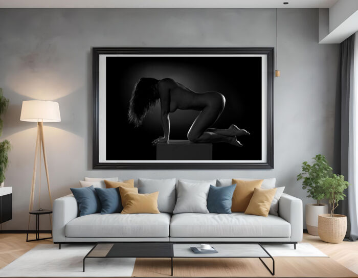 Elegant Black and White Nude Art: A Striking Addition to Your Interior