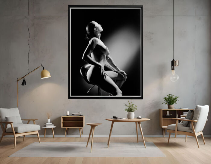 Explore Sensual Black and White Art Prints – A Timeless Nude Art Wall Print to Elevate Your Space