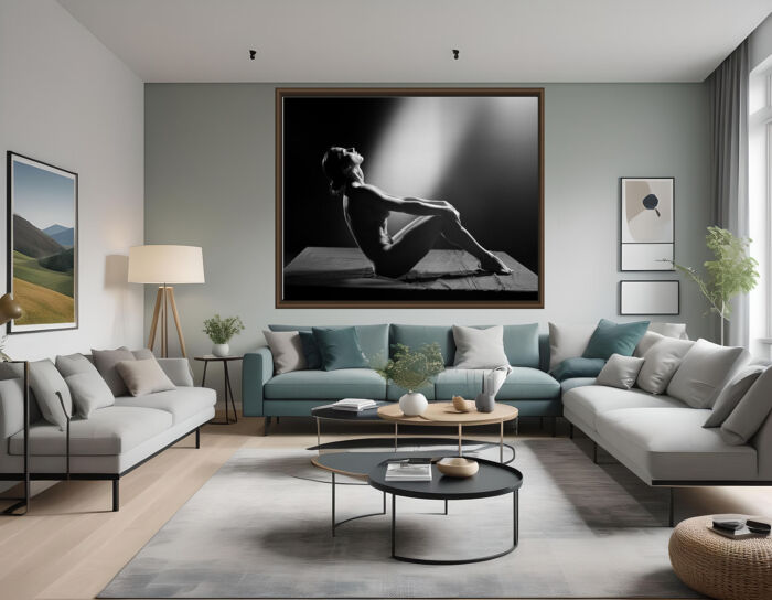 Discover Elegant Black and White Nude Art – Sensual Wall Print to Enhance Your Interior