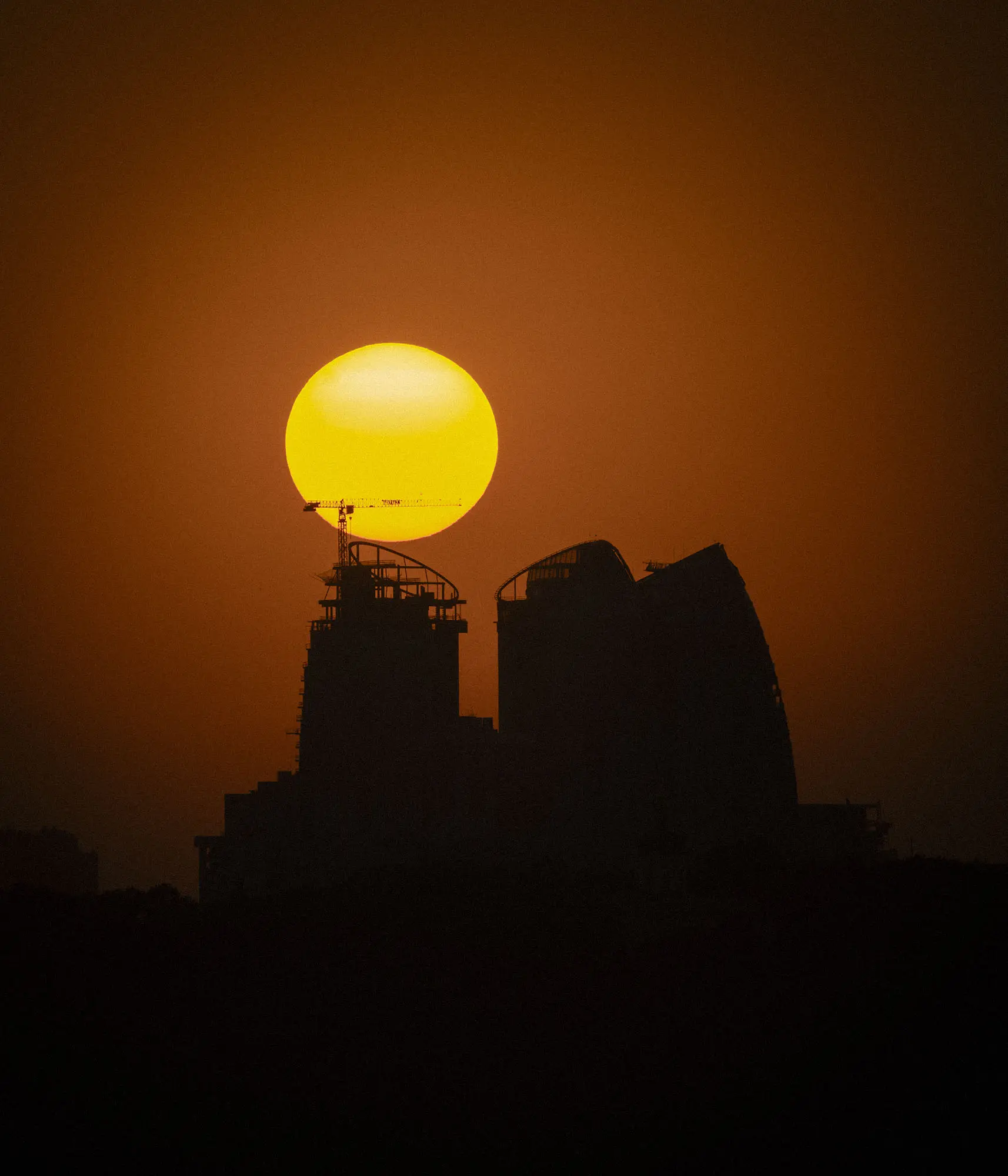 Urban Silhouette at Golden Hour