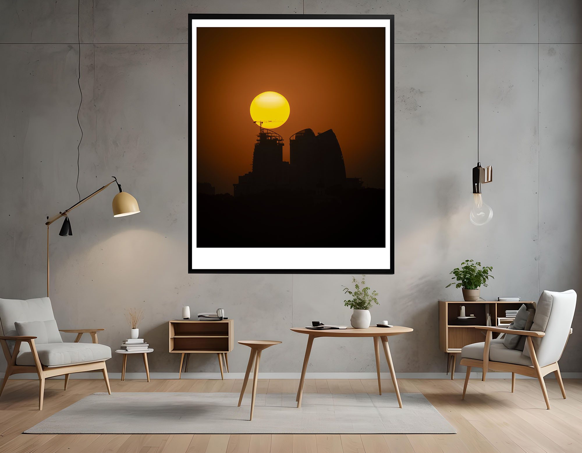 Urban Silhouette at Golden Hour