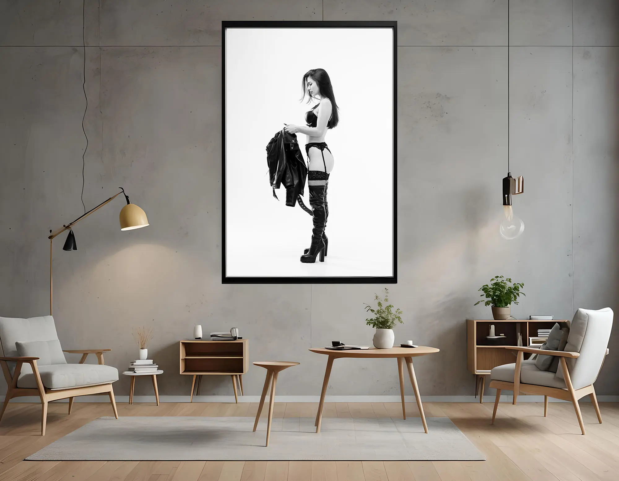 Noir Elegance: Contemporary Fashion Portrait